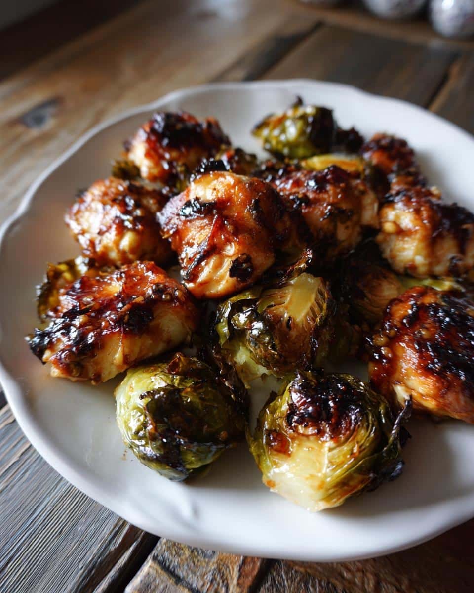 35-Minute Balsamic Brussels Sprouts &amp; Chicken (Gluten-Free) Recipe