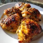 Crispy Gluten-Free Lemon Garlic Chicken Thighs
