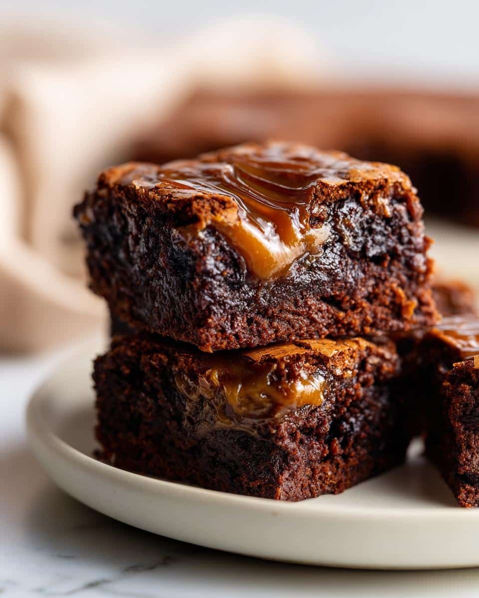 Date Caramel Gluten-Free Brownies - detail 1