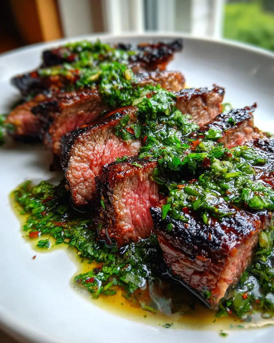 Fire-Grilled Gluten-Free Steak with Chimichurri - detail 1