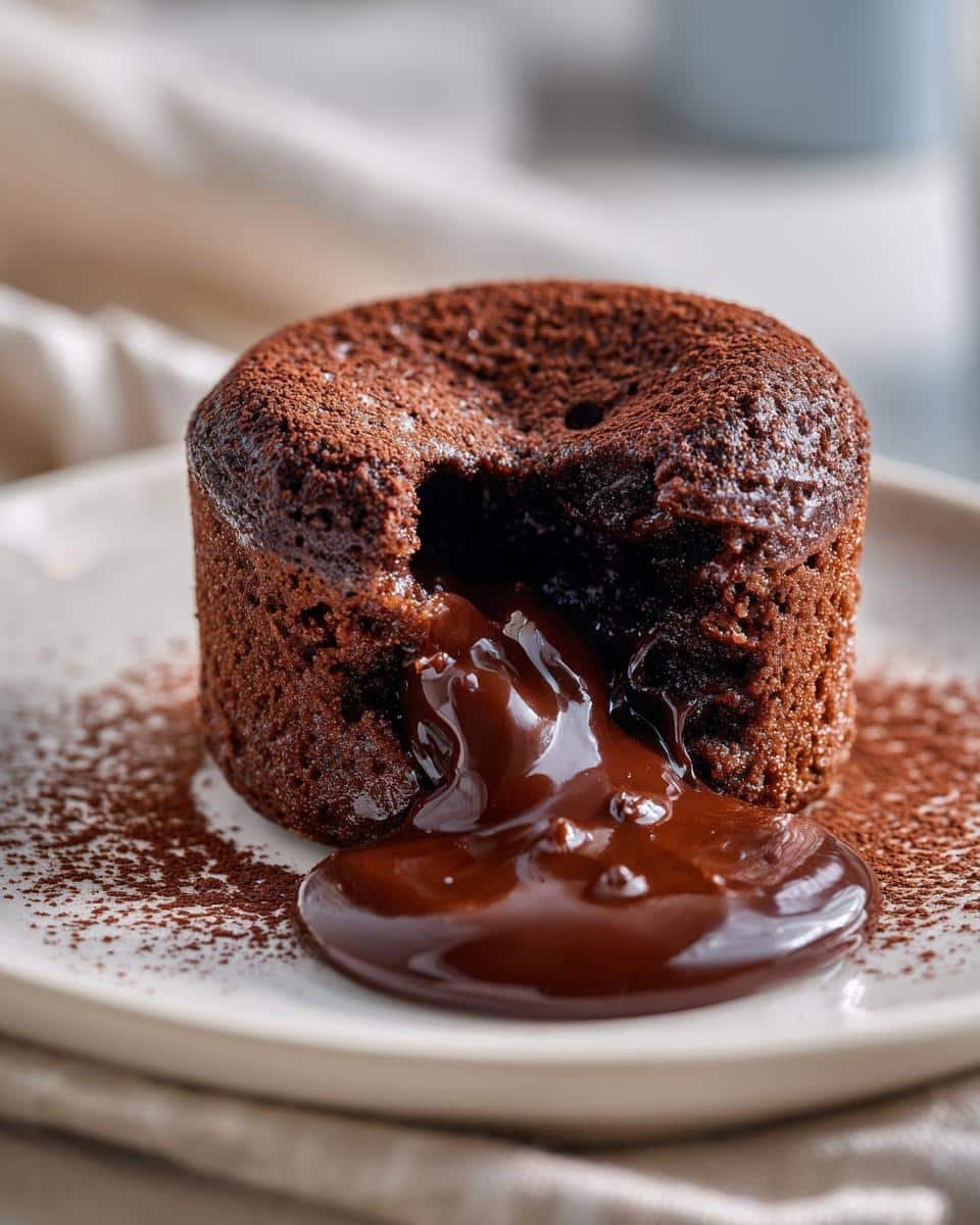 Flourless Gluten-Free Chocolate Lava Cake - detail 1