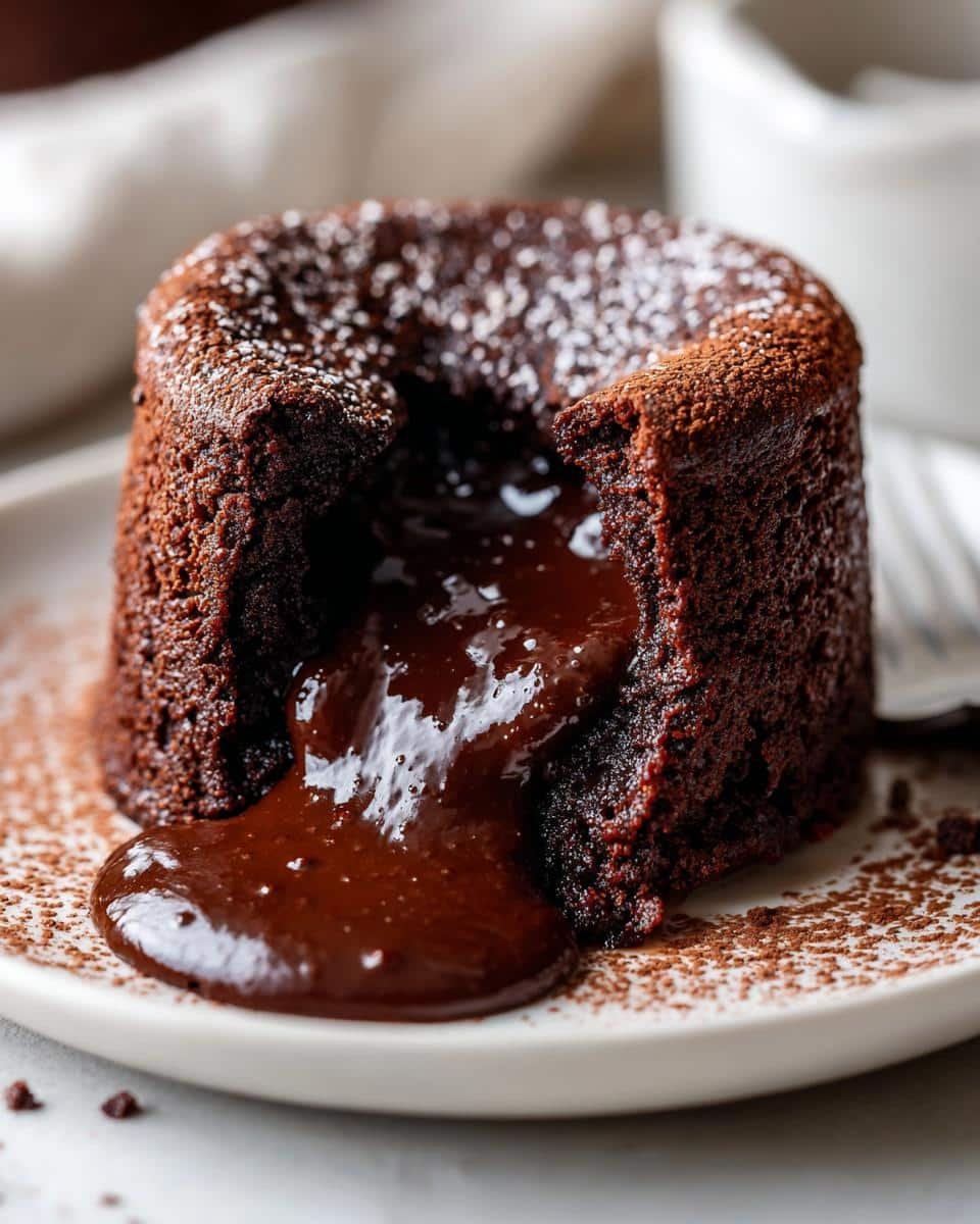 Irresistible Flourless Gluten-Free Chocolate Lava Cake in 12 Minutes