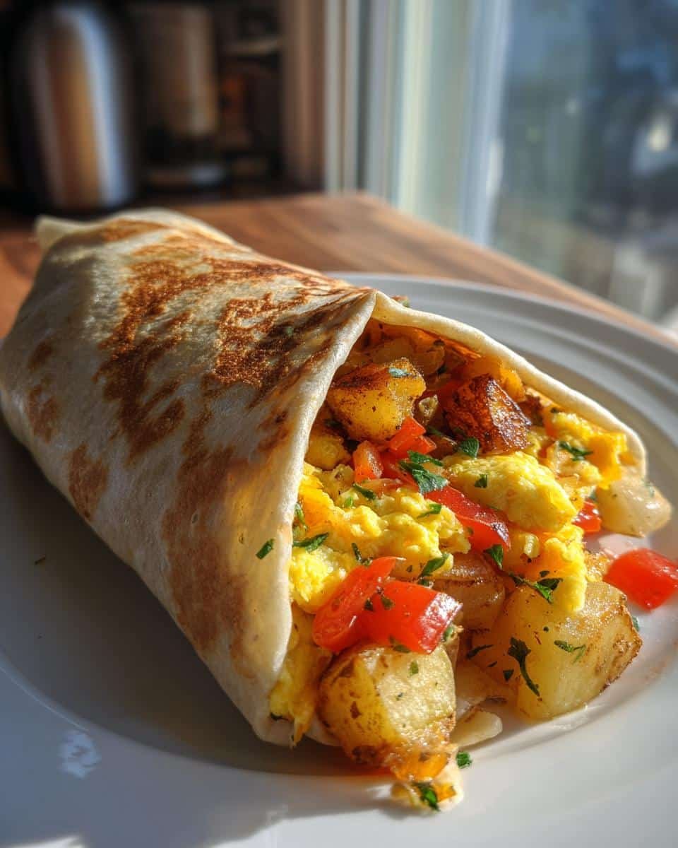 Gluten-Free Breakfast Burrito with Crispy Potatoes - detail 1