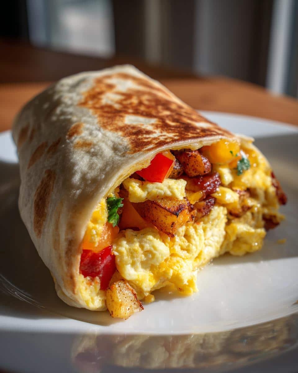 Gluten-Free Breakfast Burrito with Crispy Potatoes