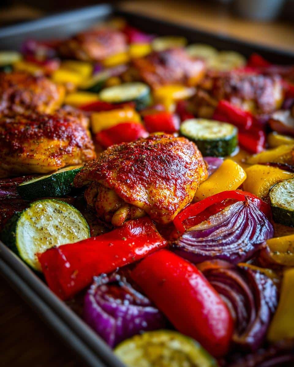 35-Minute Gluten-Free Harissa Chicken Sheet Pan Dinner That Will Wow You
