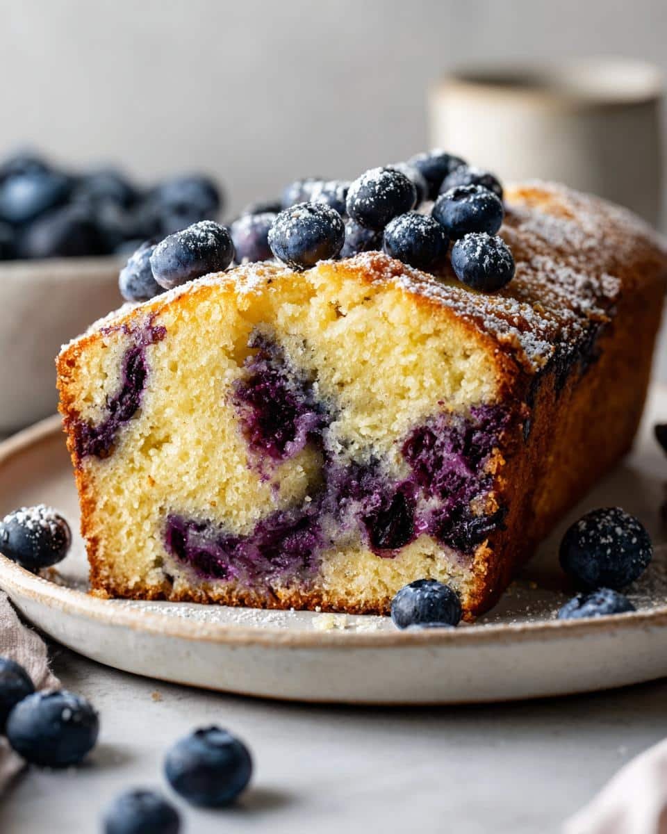 Gluten-Free Lemon Blueberry Pound Cake - detail 1