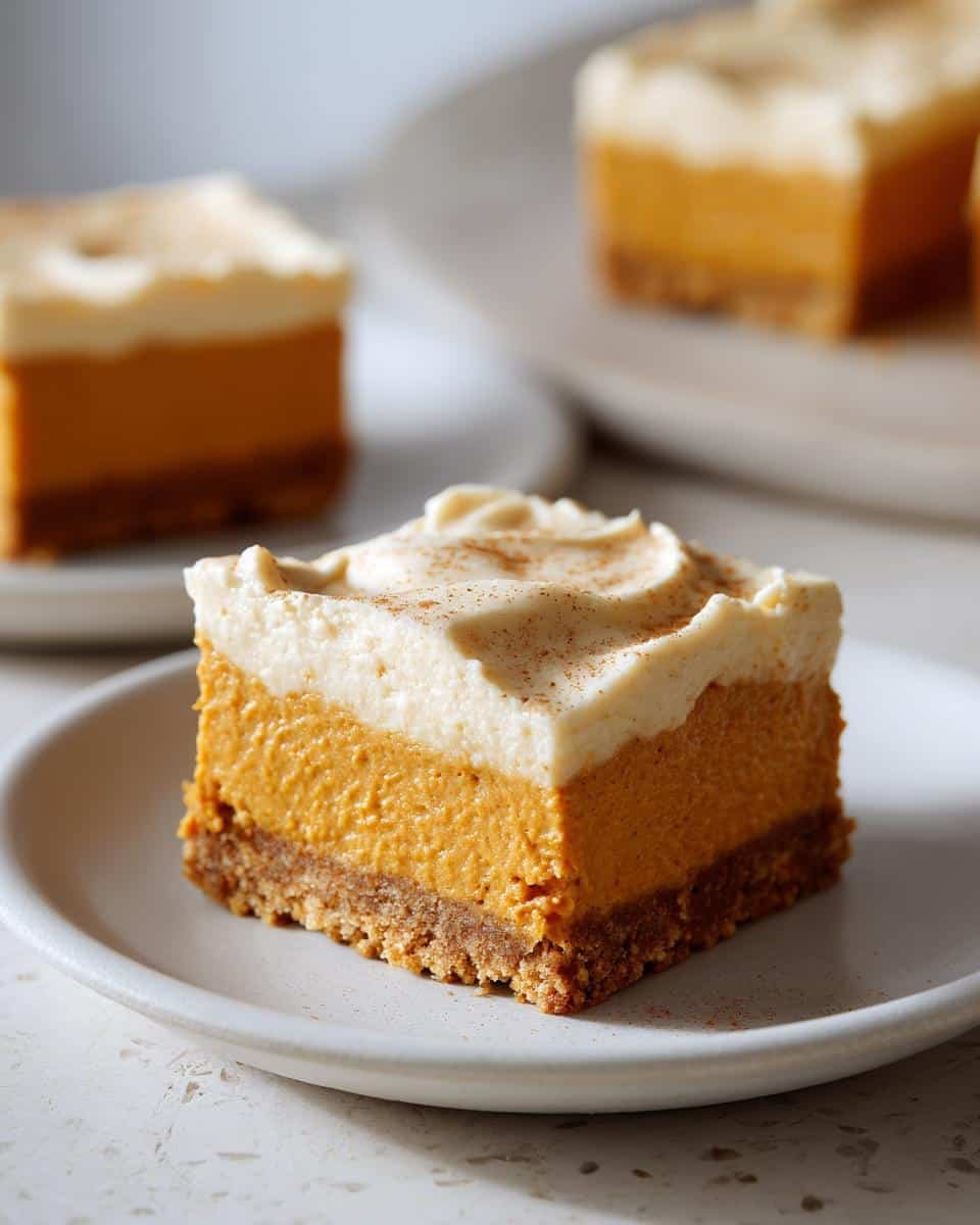 Gluten-Free Pumpkin Cheesecake Bars - detail 1