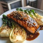 Gluten-Free Sesame Ginger Salmon with Bok Choy