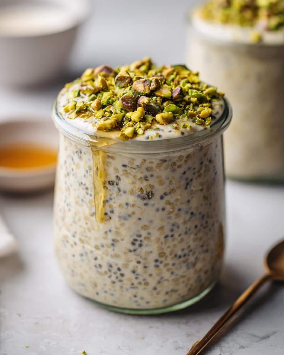 High-Protein Pistachio Gluten-Free Overnight Oats - detail 1