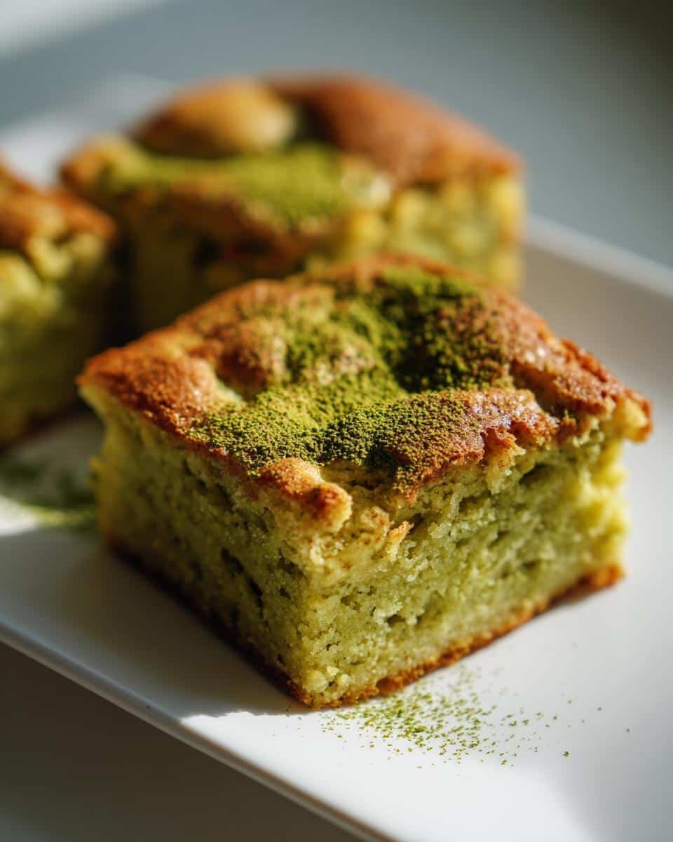 Matcha White Chocolate Gluten-Free Blondies - detail 1