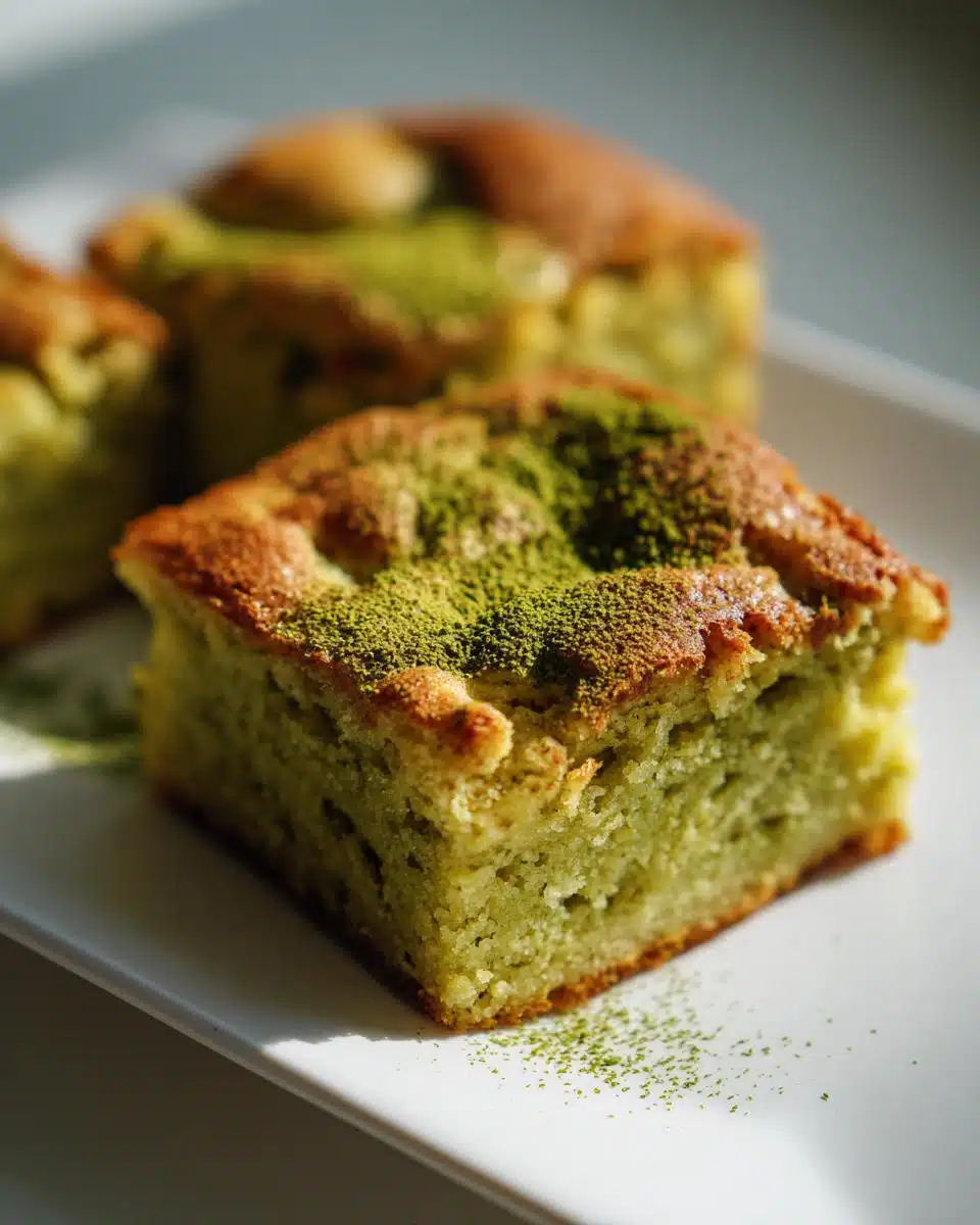 Matcha White Chocolate Gluten-Free Blondies - detail 1