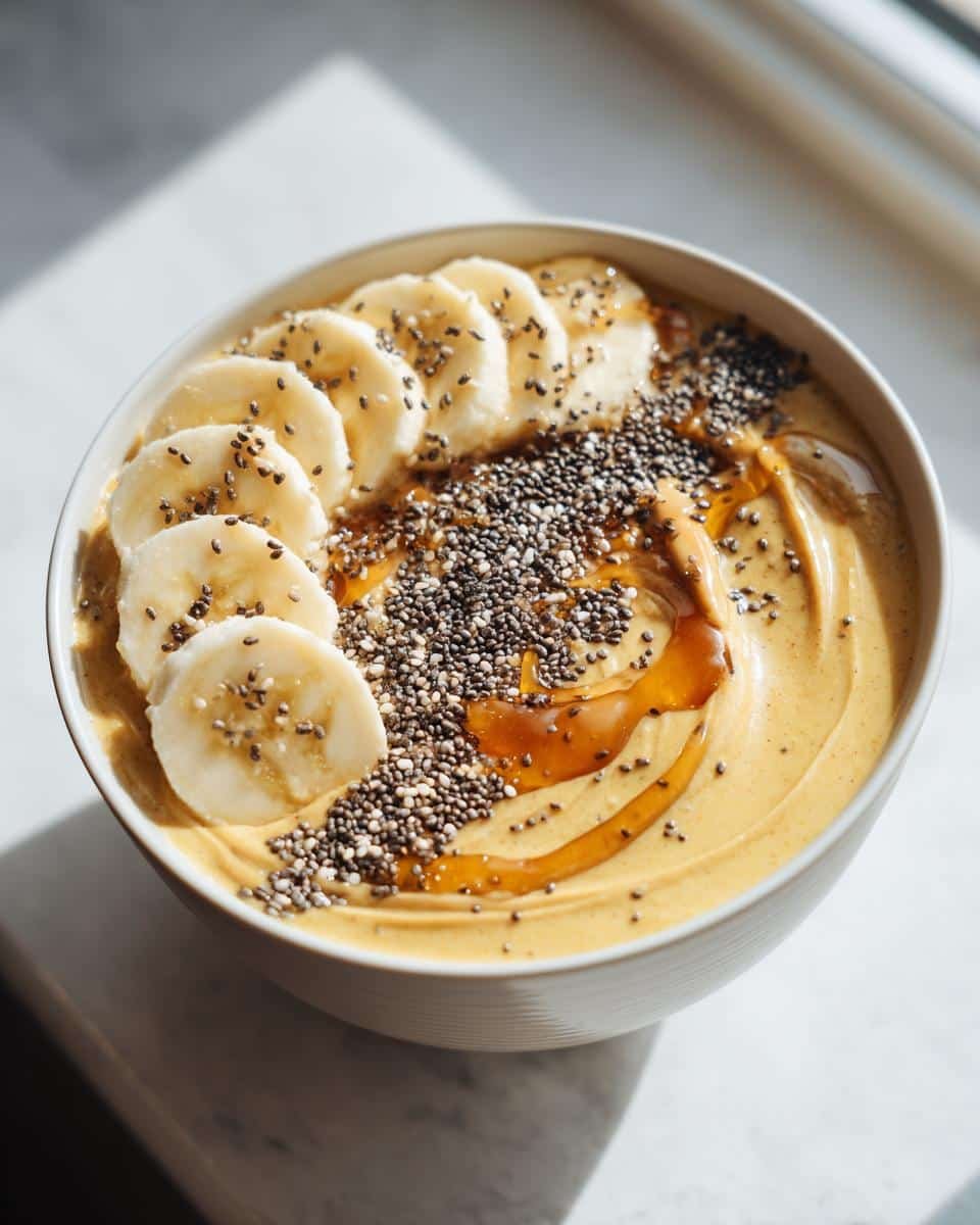 Creamy Peanut Butter Banana Gluten-Free Smoothie Bowl in 5 Minutes