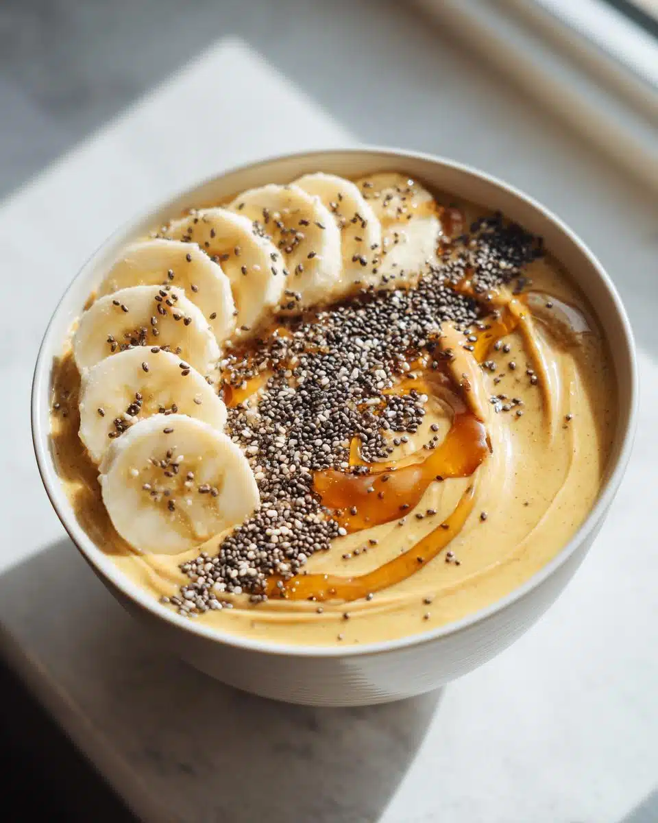 Creamy Peanut Butter Banana Gluten-Free Smoothie Bowl in 5 Minutes