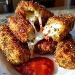 Pistachio Crusted Gluten-Free Mozzarella Sticks
