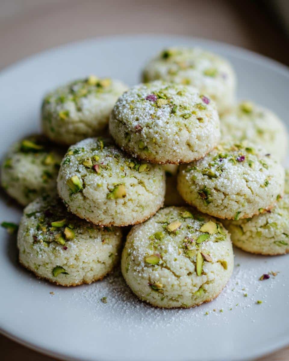 Pistachio Rose Gluten-Free Shortbread - detail 1