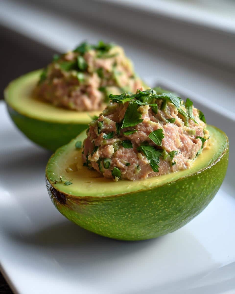 Spicy Gluten-Free Tuna Stuffed Avocados - detail 1