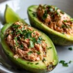 Spicy Gluten-Free Tuna Stuffed Avocados
