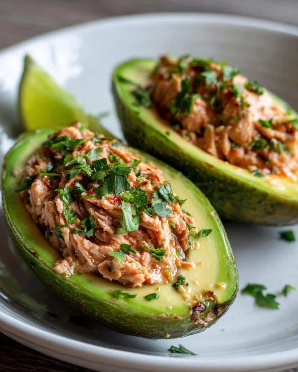 10 cực Spicy Gluten-Free Tuna Stuffed Avocados – Irresistible!