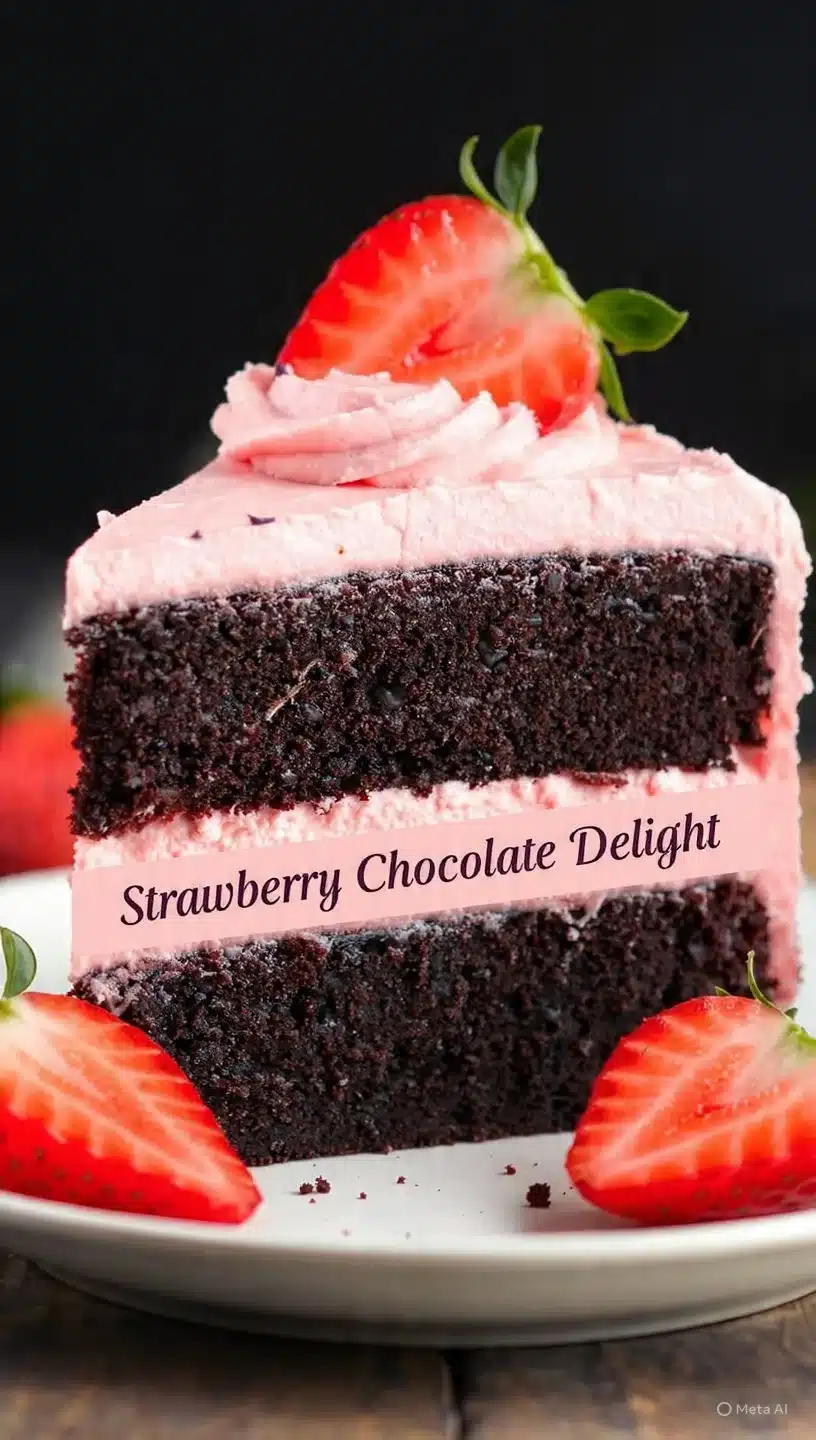 Dairy &amp; Gluten-Free Chocolate Cake with Strawberry Buttercream