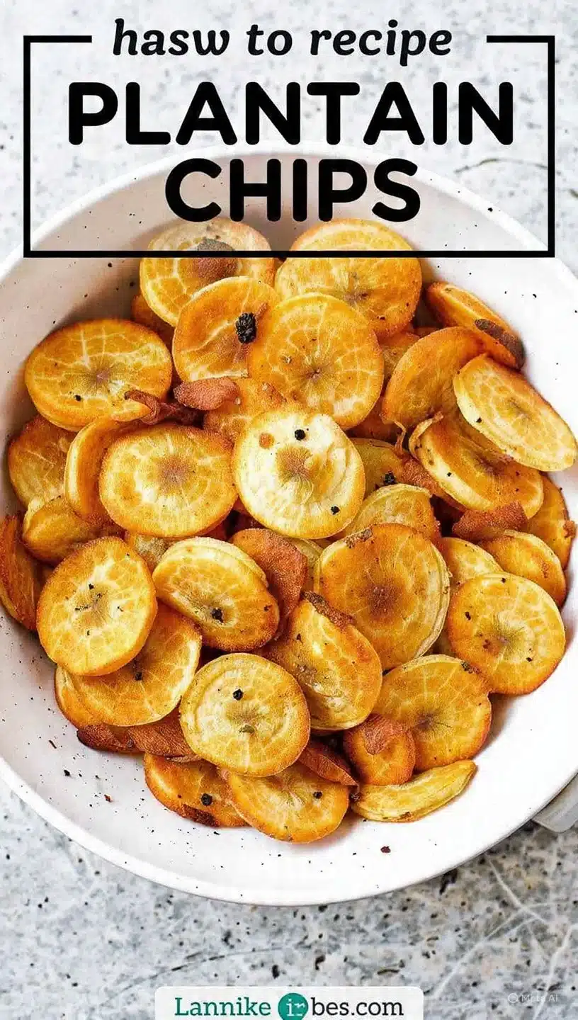 Gluten Free Baked Plantain Chips