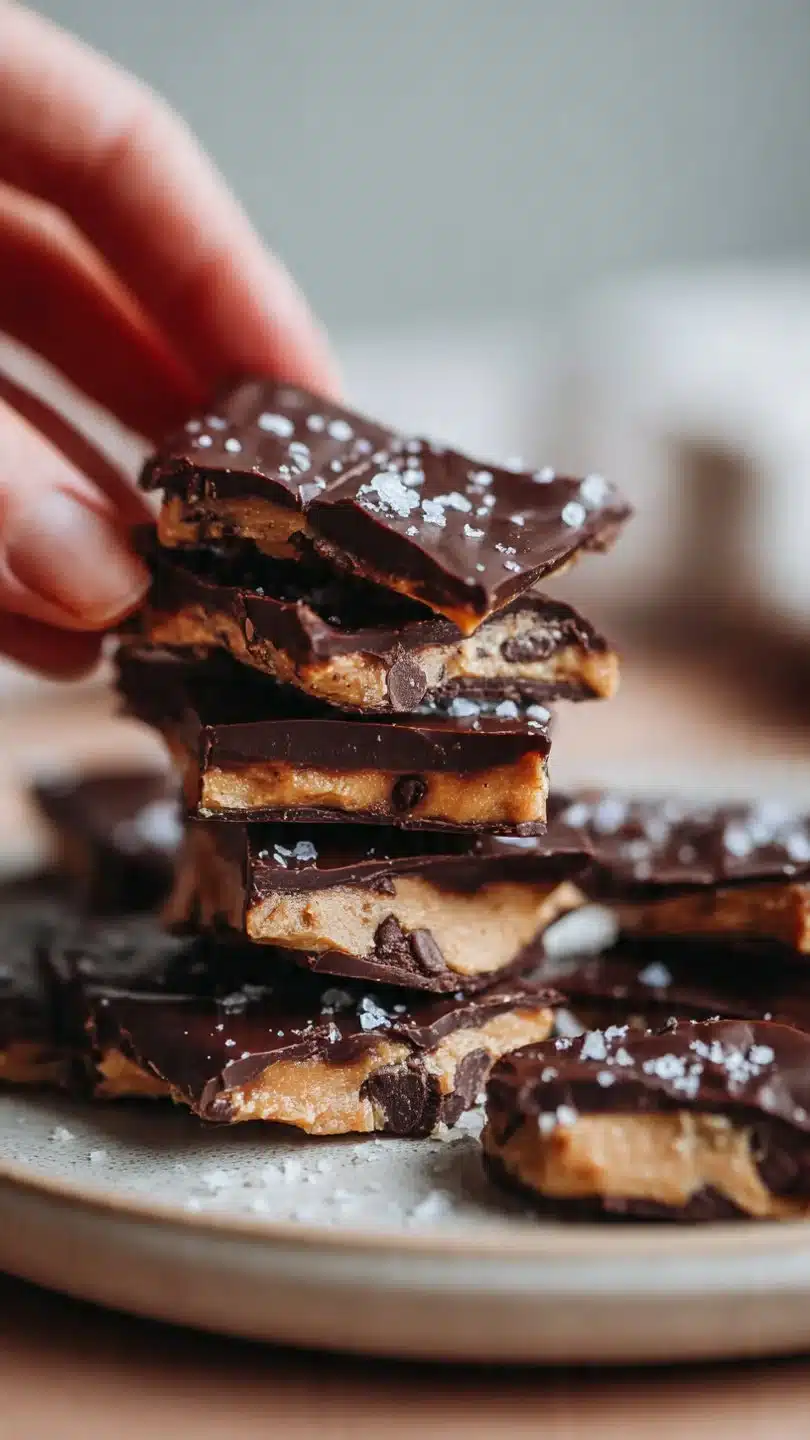 Healthy Cookie Dough Bark