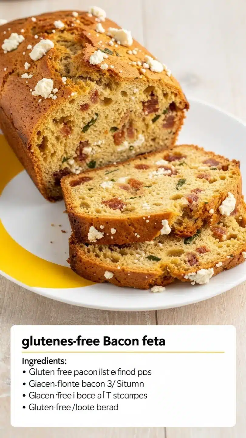 Gluten Free Bacon Feta Bread
