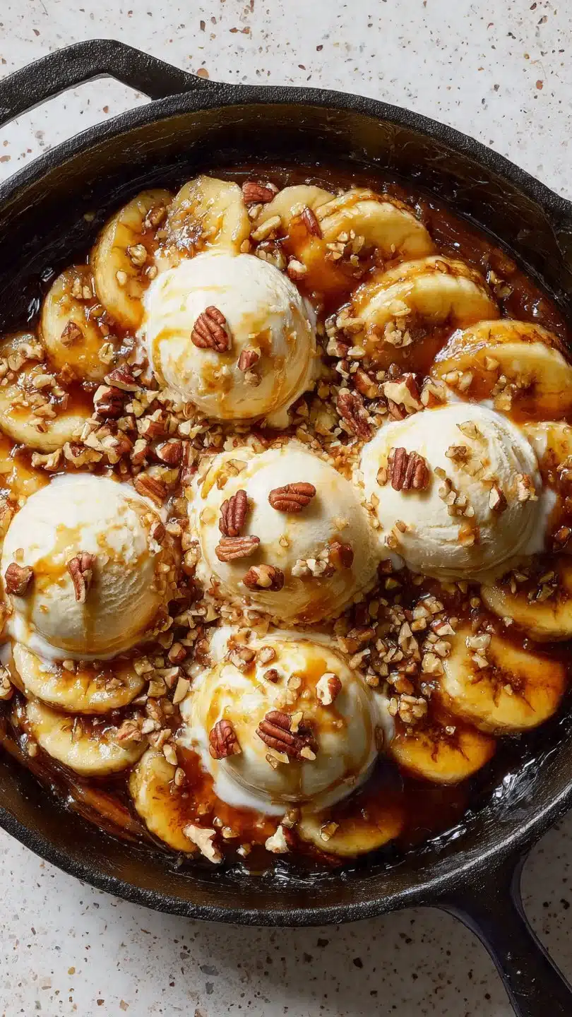Gluten Free Bananas Foster Skillet
