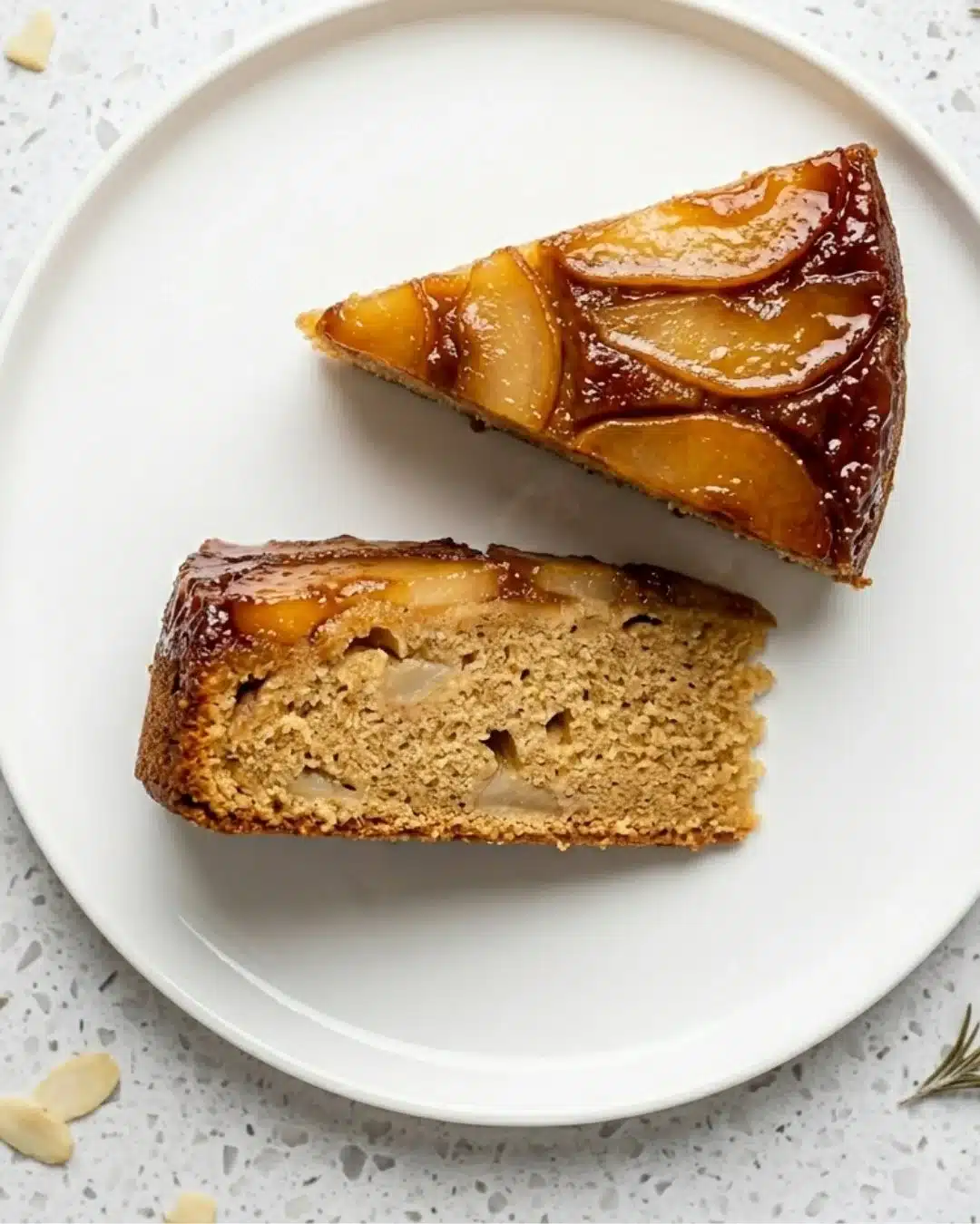 Gluten Free Caramel Pear Upside Down Cake