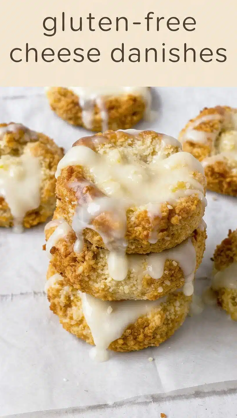 Gluten Free Cheese Danish with creamy filling and flaky crust