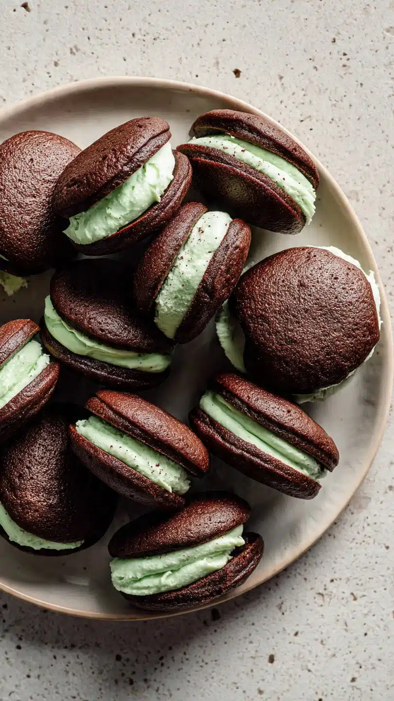 Gluten Free Chocolate Mint Whoopie Pies