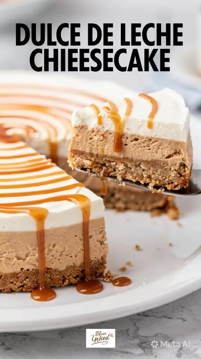 Gluten Free Dulce de Leche Cheesecake