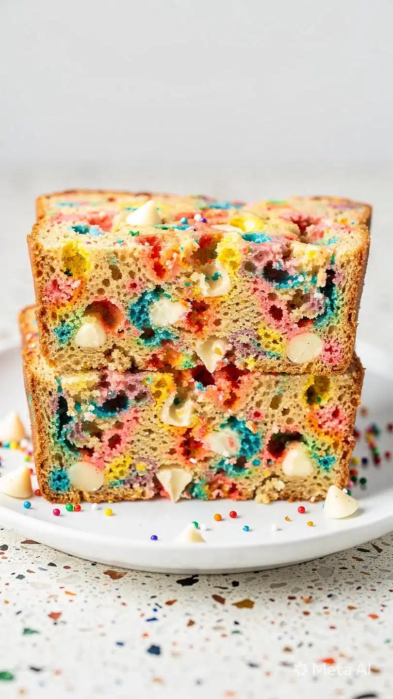Gluten Free Funfetti Cookie Dough Bread