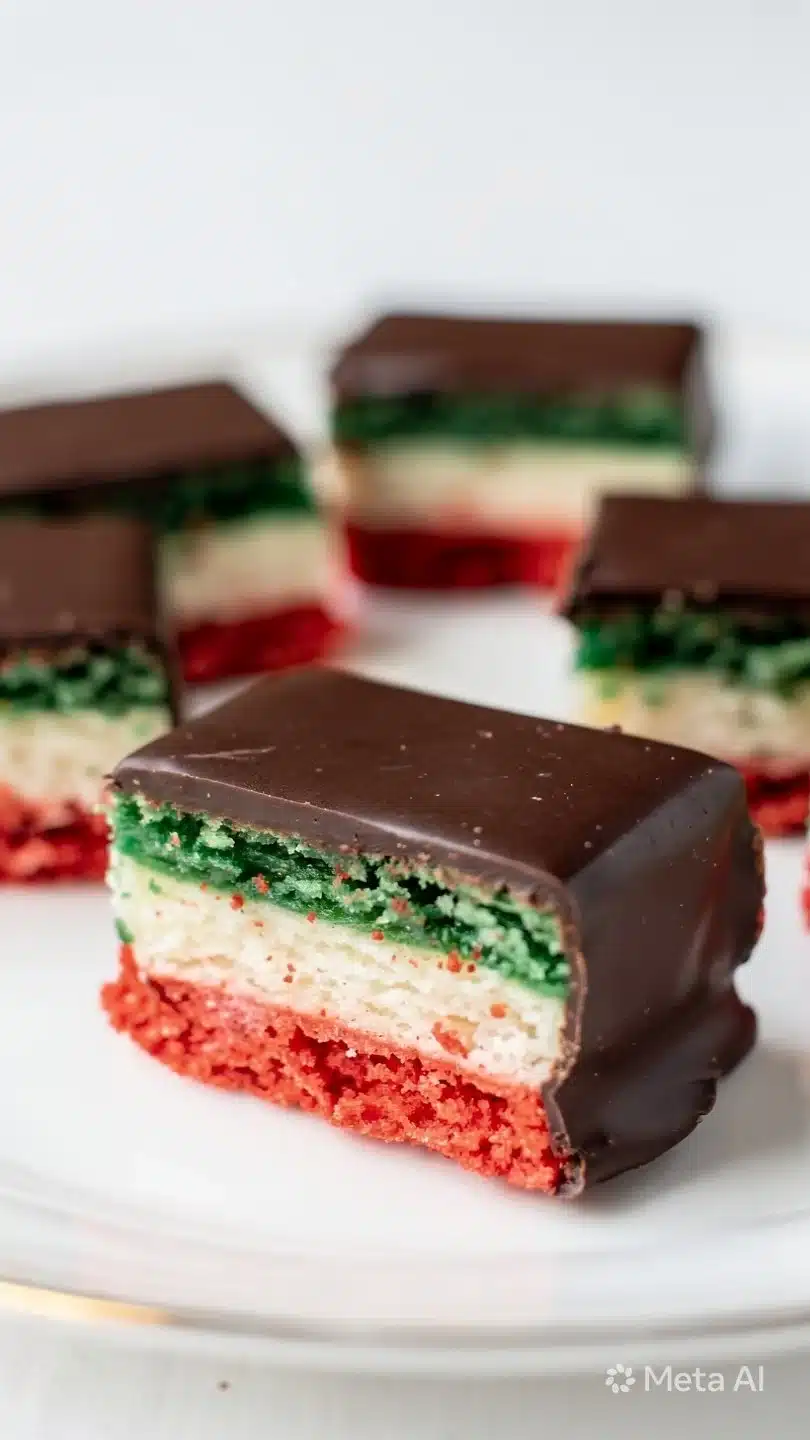 Gluten Free Italian Rainbow Cookies