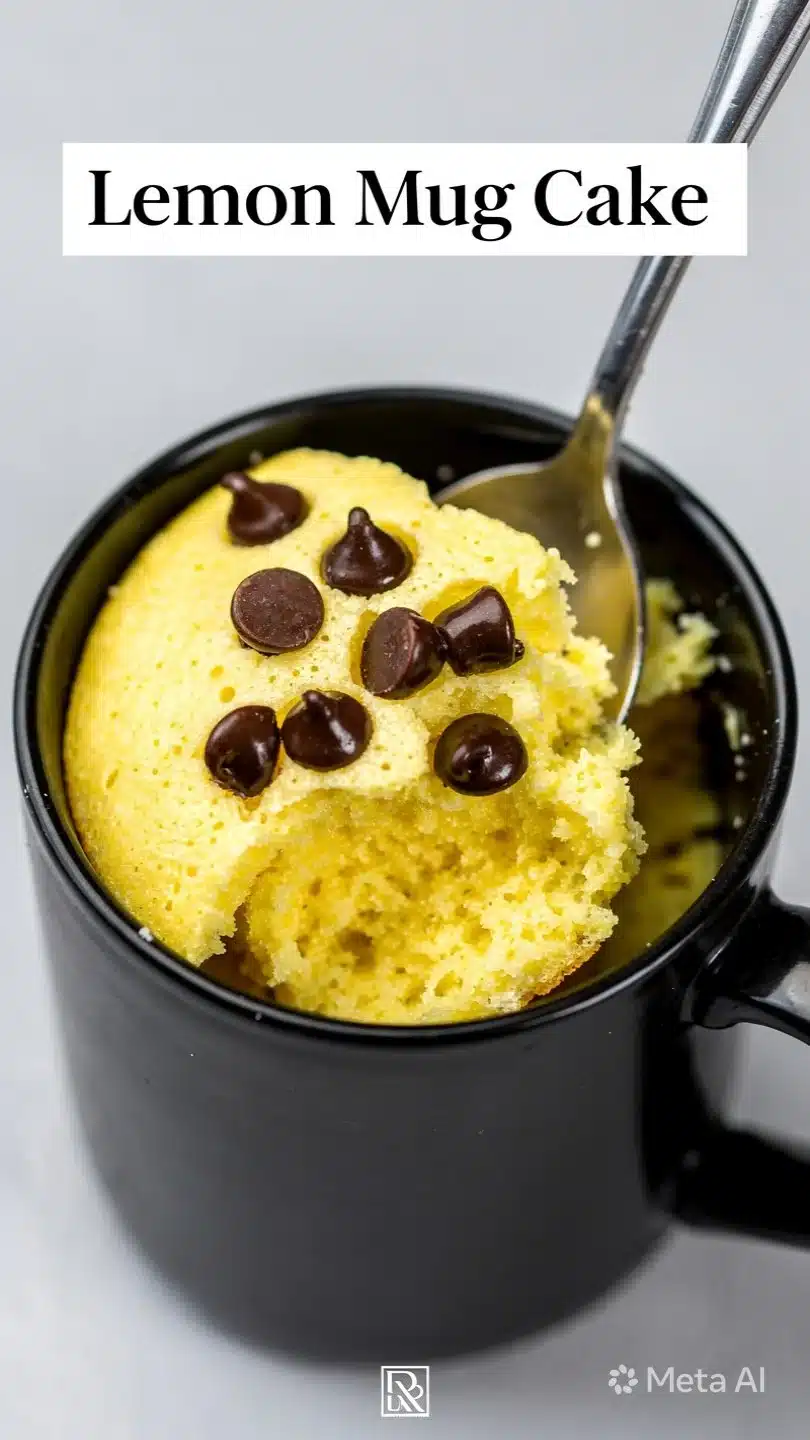 Gluten Free Lemon Mug Cake