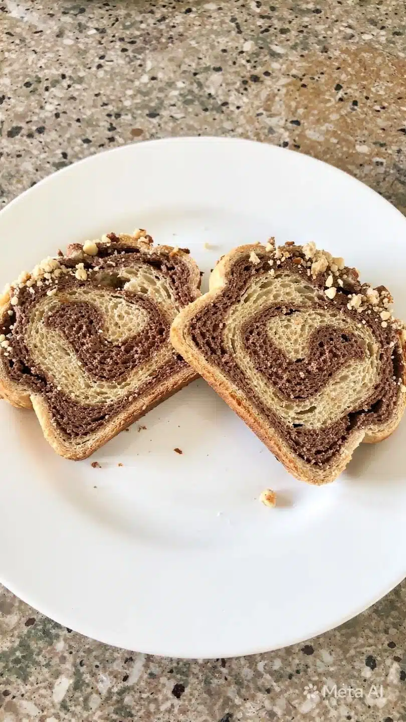 Gluten Free Nutella Crumble Swirl Bread