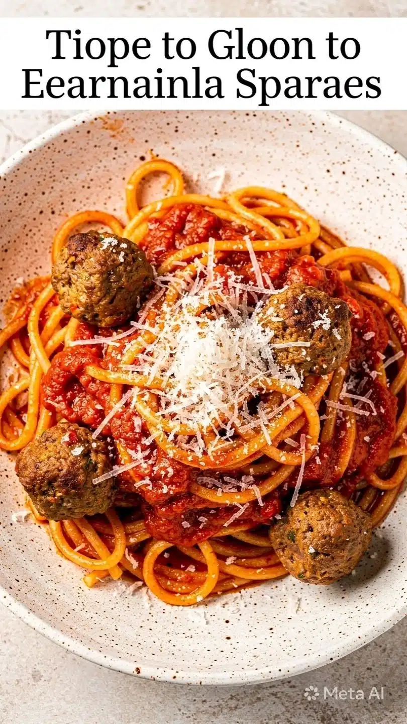 Gluten Free Spaghetti with Meatballs