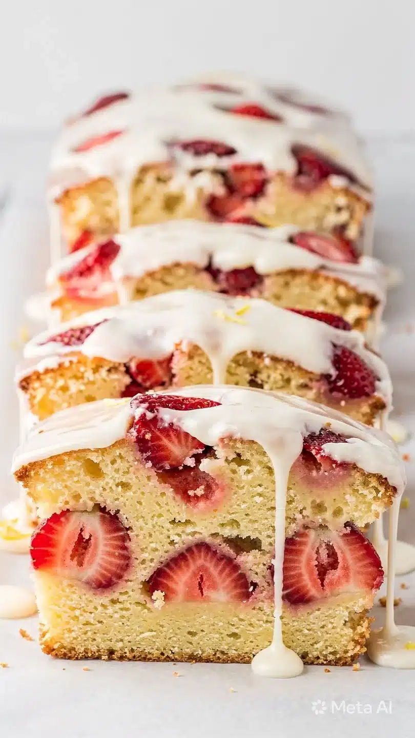 Gluten Free Strawberry & Lemon Cake