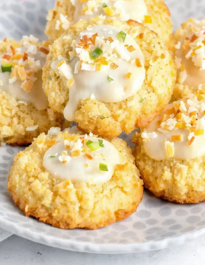 Gluten Free Toasted Coconut Lime Cookies