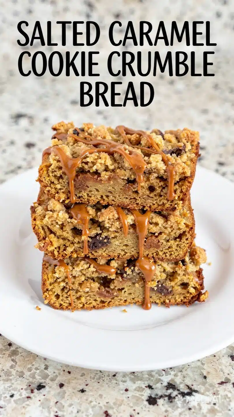 Salted Caramel Cookie Crumble Bread